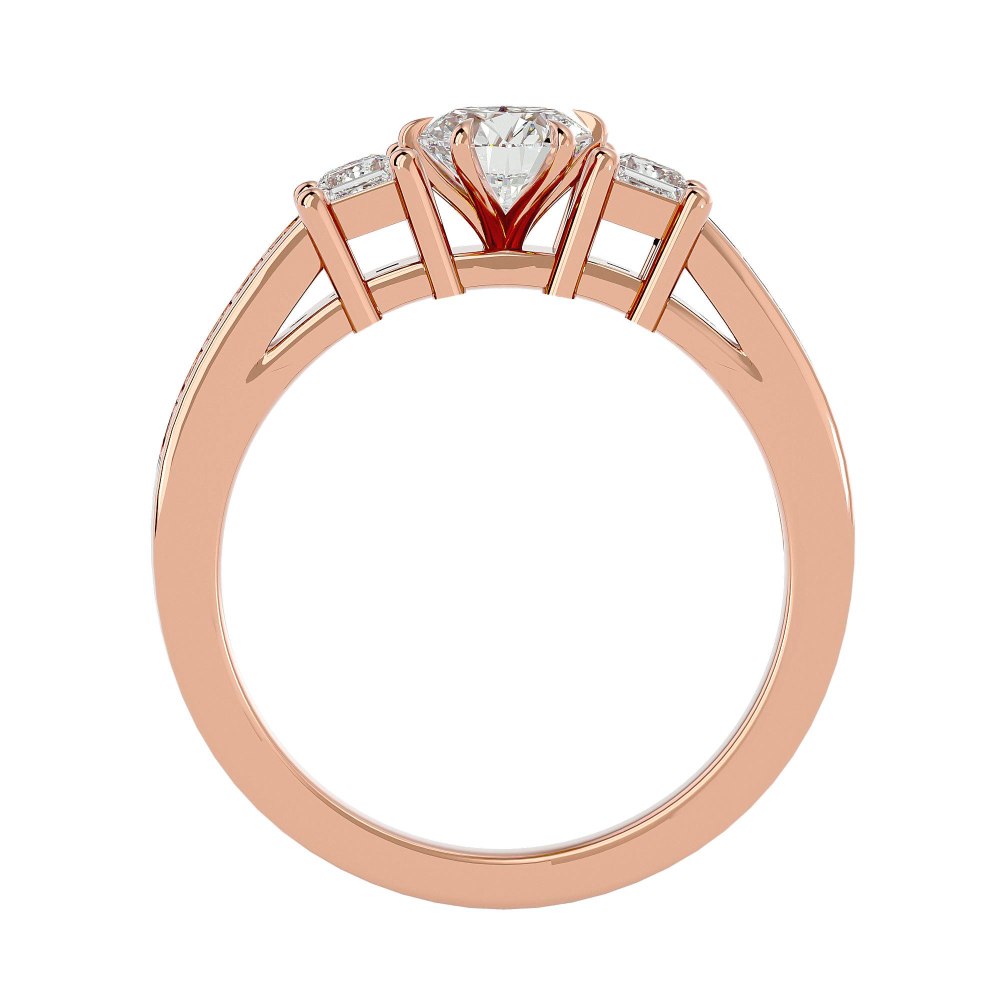 0.85 Carat H Color VS1 Clarity Diamond Studded Natural Diamond Ring.